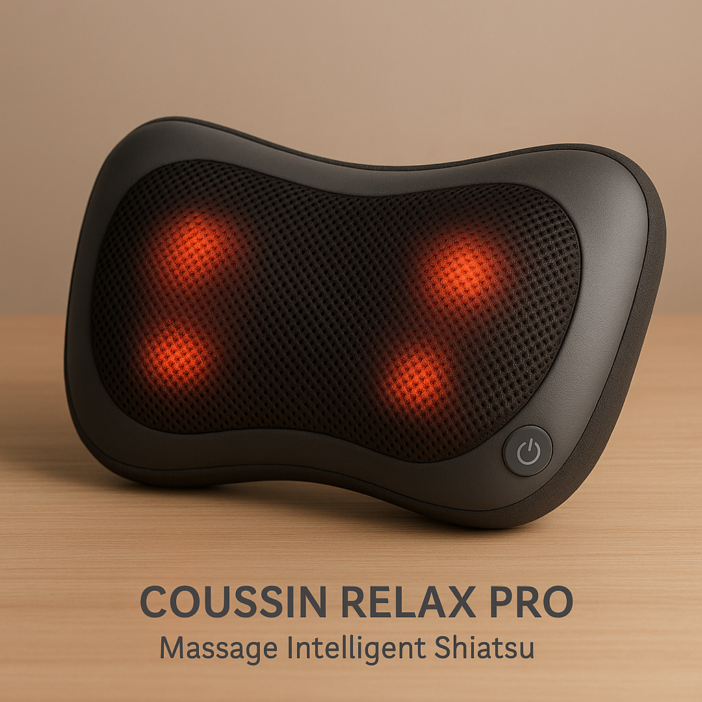 Coussin Relax Pro – Massage Intelligent Shiatsu